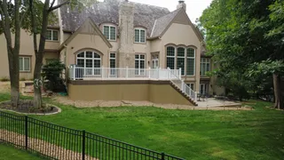 Covered outdoor living space built by Willow Outdoor