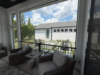 Screened-in porch built by Willow Outdoor