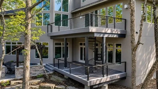 Custom composite deck project in Johnson County