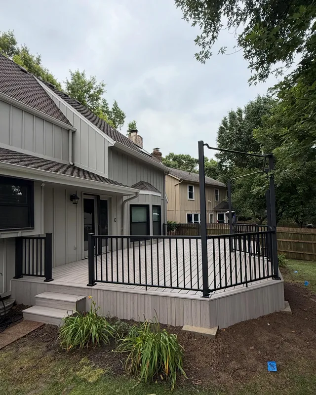 84 Lumber decking and railing display room